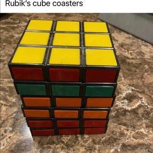 Rubix cube coasters